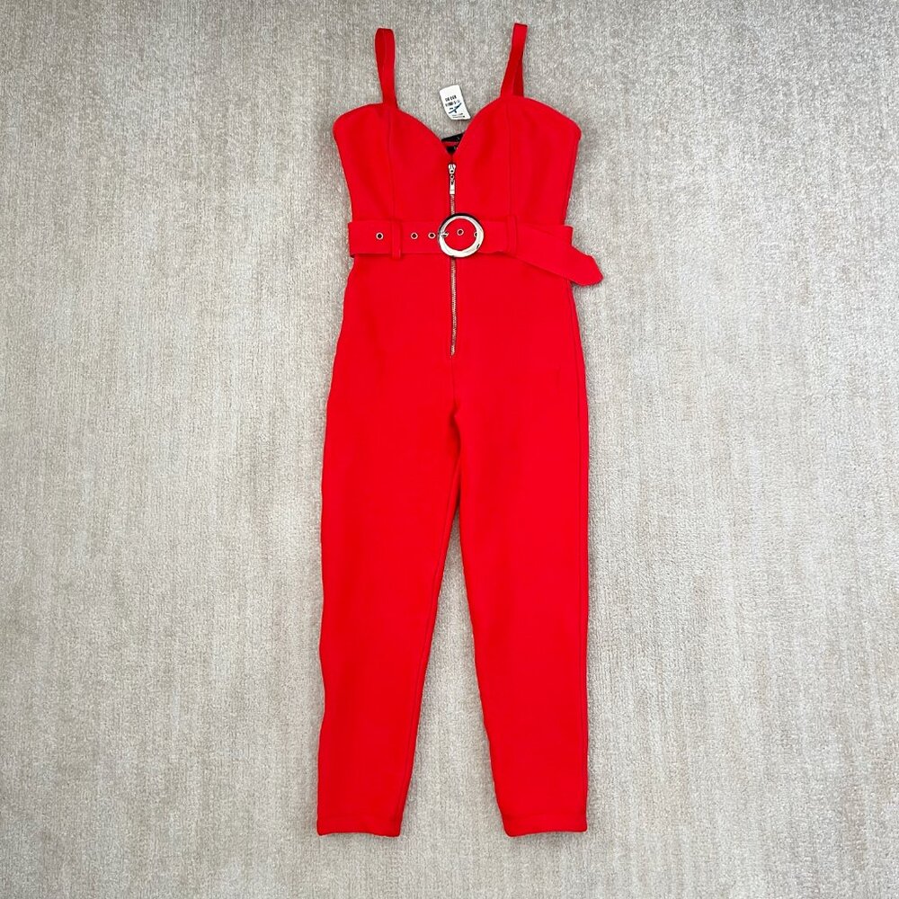 3 for $6 NWT Shop 17 Red Zip Up Jumpsuit S